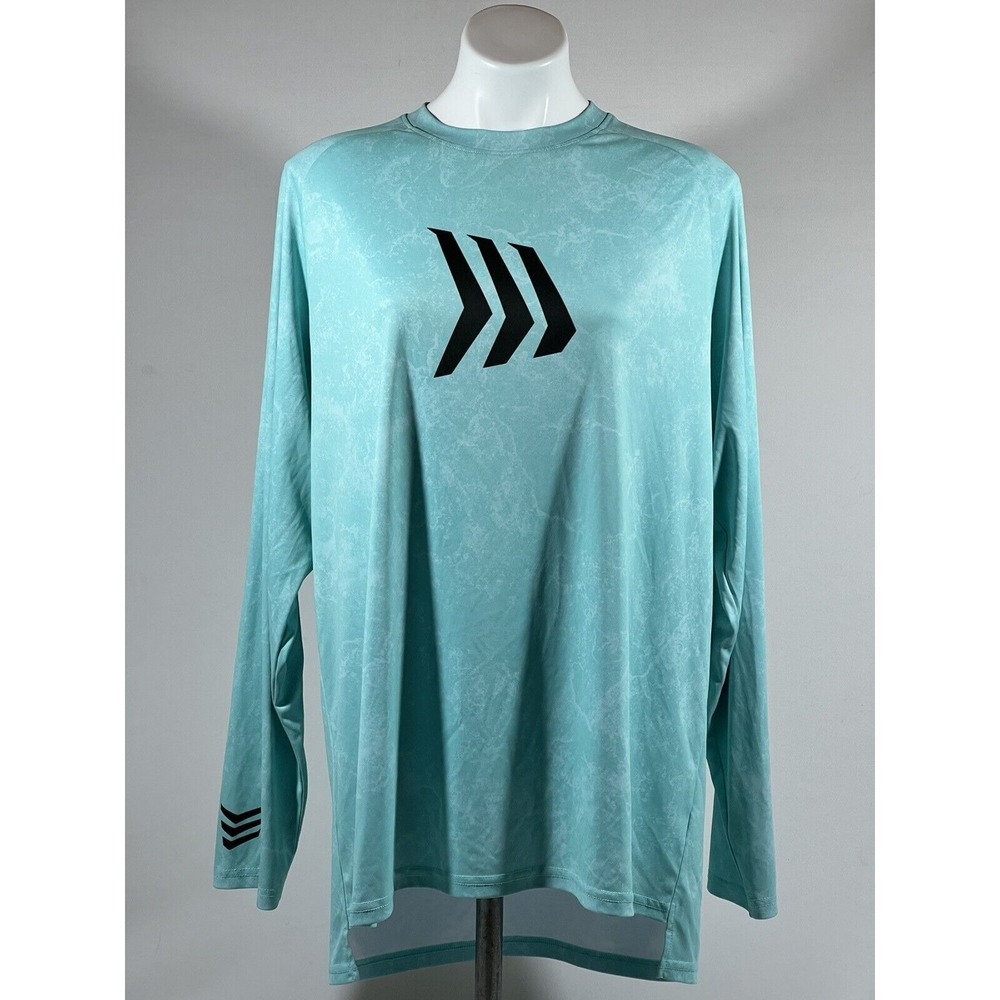 Gillz Fishing Shirt Mens XL Seafoam UV Performance Coastal Outdoor Offshore